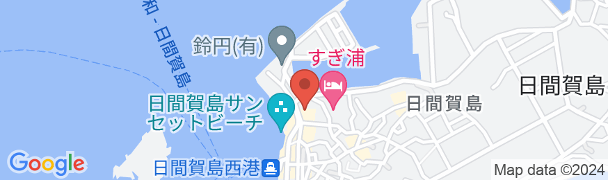 日間賀島 いすず館の地図