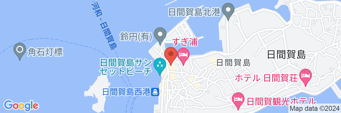 日間賀島 いすず館の地図
