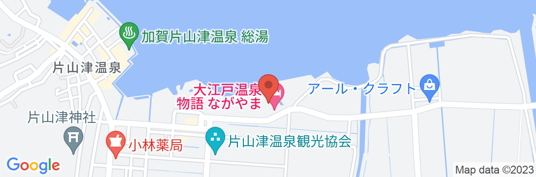 大江戸温泉物語 ながやまの地図