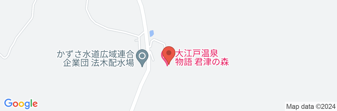 大江戸温泉物語 君津の森の地図