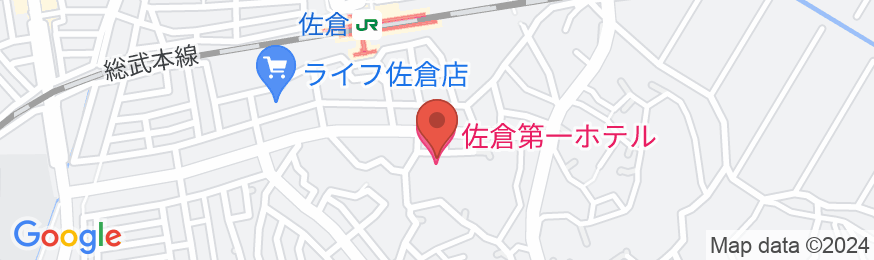 佐倉第一ホテルの地図