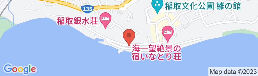 稲取温泉 石花海(せのうみ)の地図