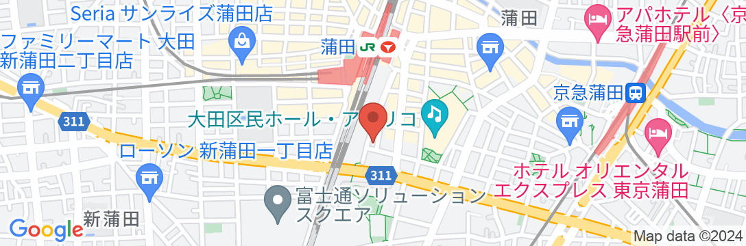 ホテルマイステイズ蒲田の地図