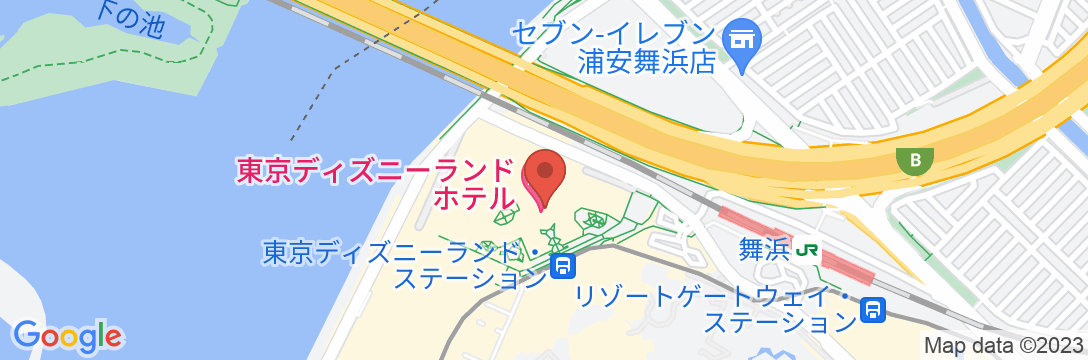 東京ディズニーランド(R)ホテルの地図