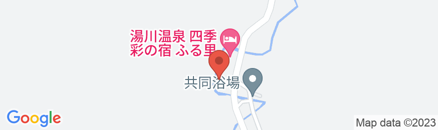 湯川温泉 四季彩の宿 ふる里の地図