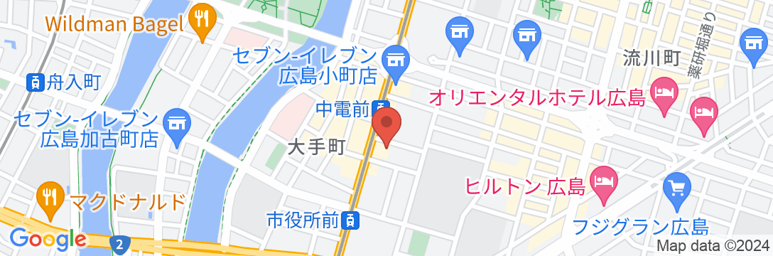 ダイワロイネットホテル広島の地図