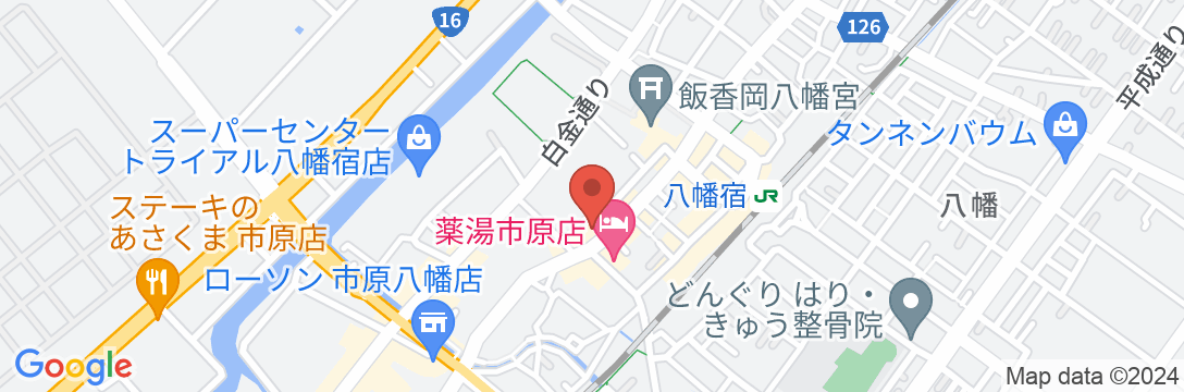ホスピタリティイン八幡宿駅前(BBHホテルグループ)の地図