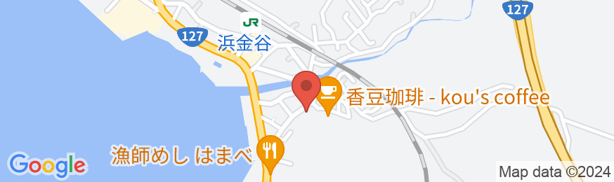 かぢや旅館の地図