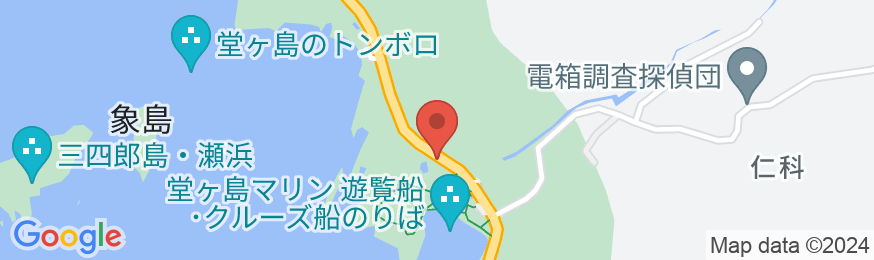 堂ヶ島温泉 シーサイド堂ヶ島の地図