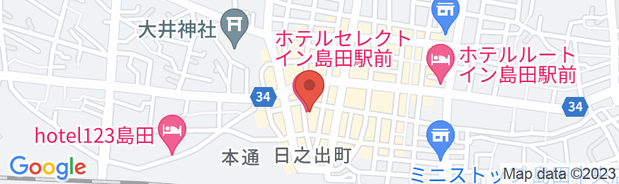 ホテルセレクトイン島田駅前の地図