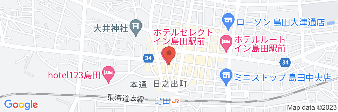 ホテルセレクトイン島田駅前の地図