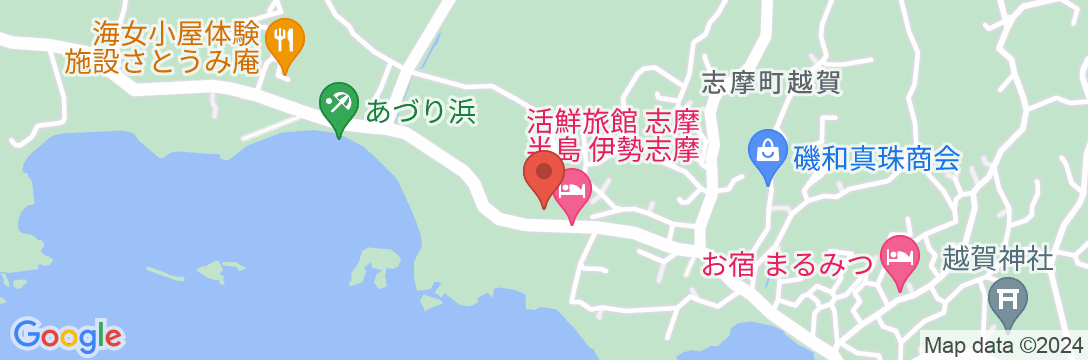 “味の隠れ宿” 活鮮旅館 志摩半島の地図
