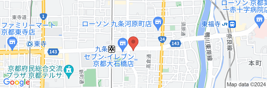 ジェイホッパーズ京都ゲストハウスの地図