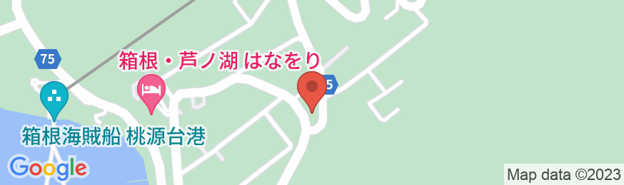 元箱根温泉 オーベルジュ オー・ミラドーの地図