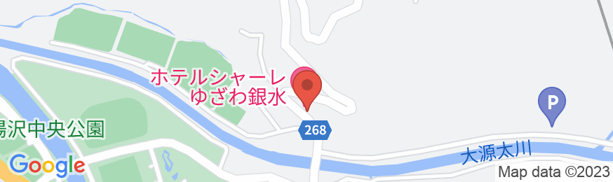 湯沢温泉(自家源泉) HOTELシャーレゆざわ銀水の地図