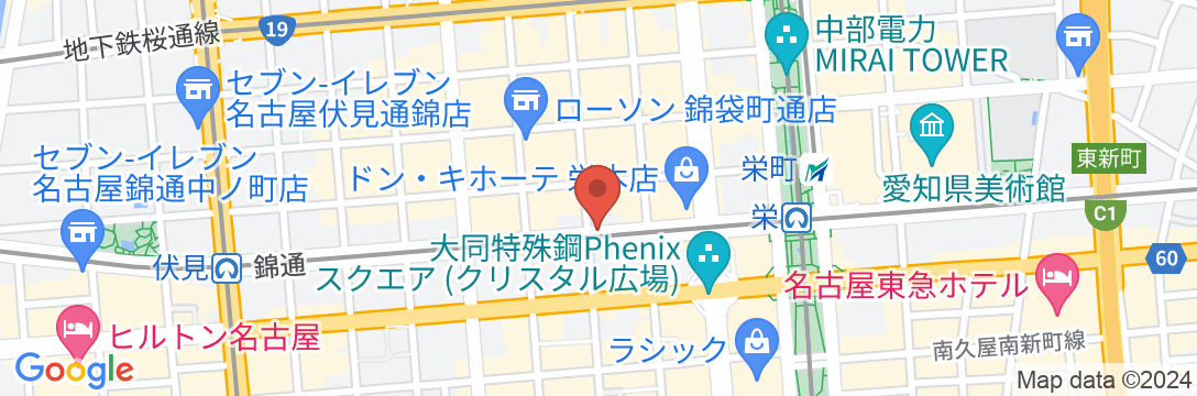 ホテルランドマーク名古屋の地図