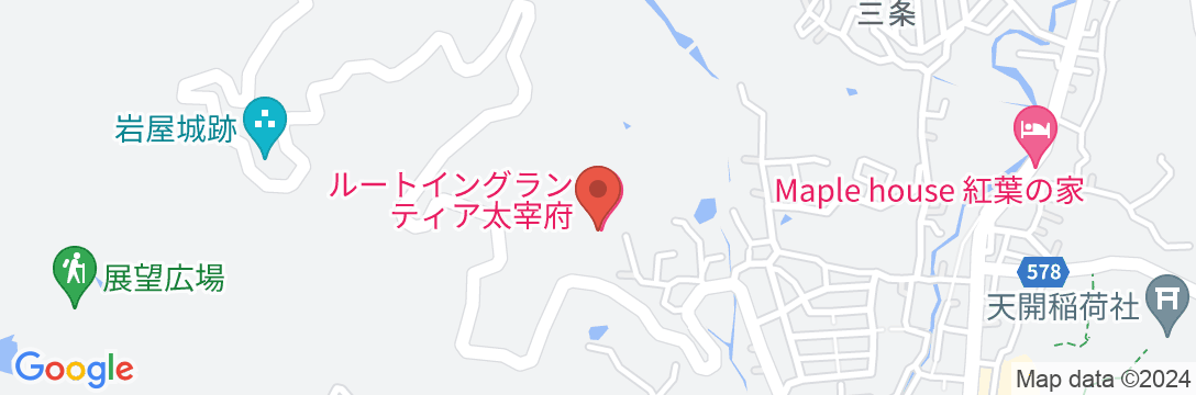 太宰府天然温泉ルートイングランティア太宰府の地図