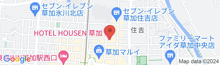 HOTEL HOUSEN ホテル朋泉<埼玉県>の地図