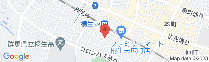東横INN桐生駅南口の地図