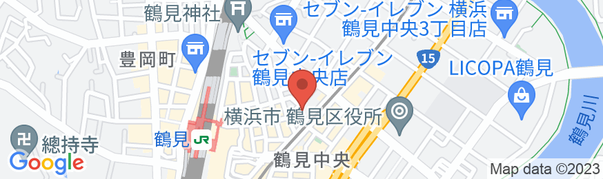 東横INN横浜鶴見駅東口の地図