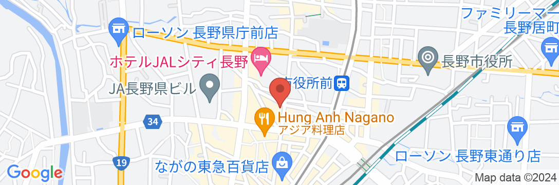 ホテルセレクトイン長野の地図