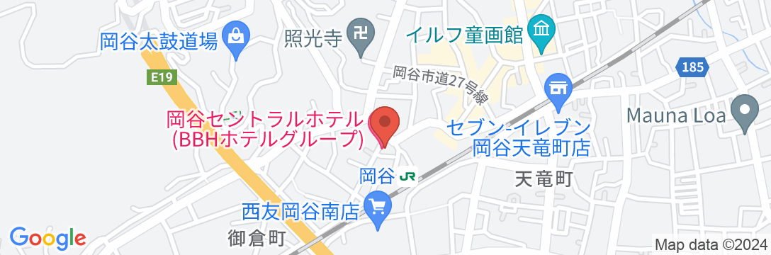 岡谷セントラルホテル 岡谷駅前(BBHホテルグループ)の地図