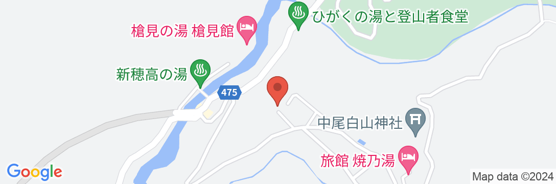 ペンションほのみ亭の地図