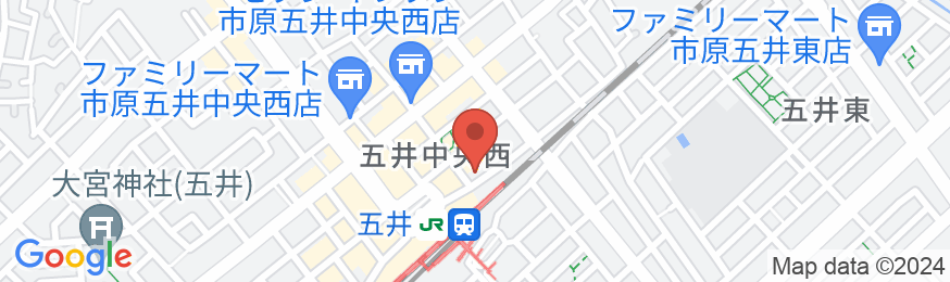 五井キャピタルホテルの地図