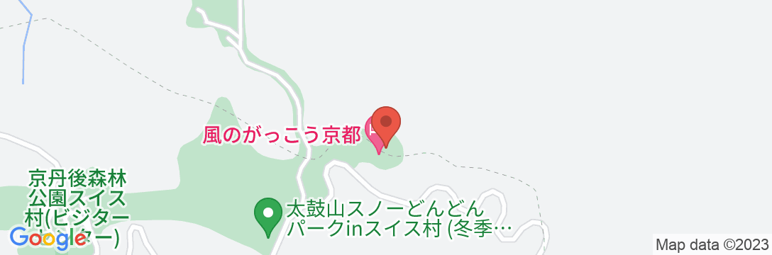 森林公園スイス村 風のがっこう京都の地図