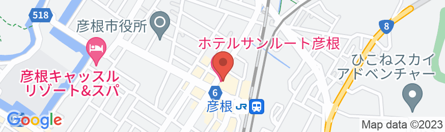 ホテルサンルート彦根の地図