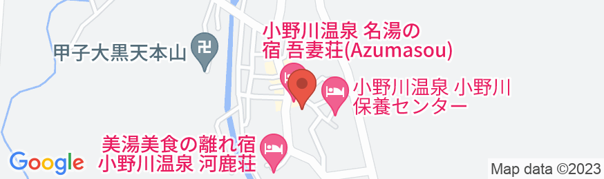 小野川温泉 名湯の宿 吾妻荘 の地図