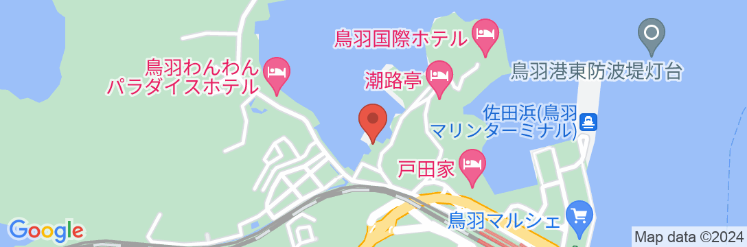 鳥羽小浜温泉 ホテル浜離宮の地図