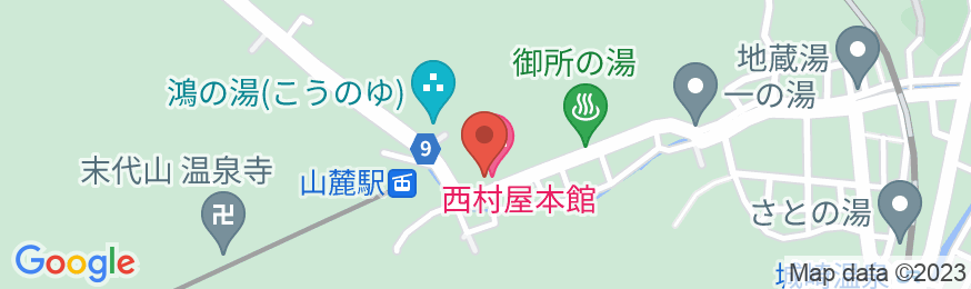 城崎温泉 西村屋本館の地図