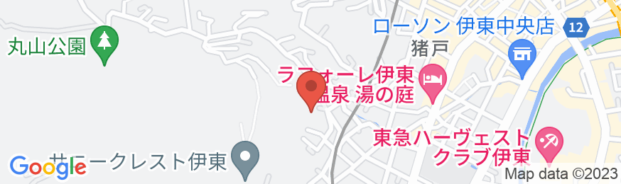 伊東温泉 翠方園の地図
