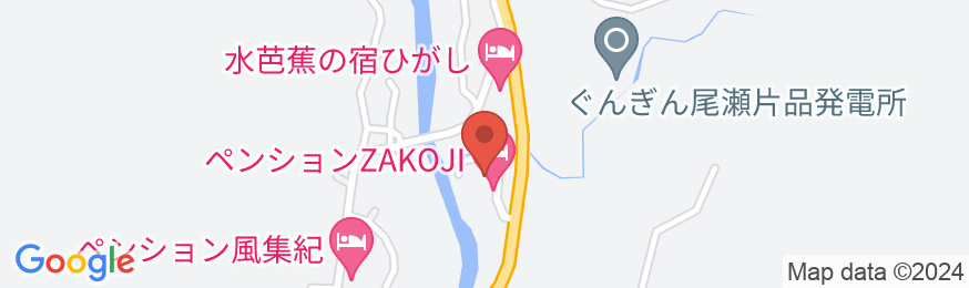 片品温泉 ペンションZAKOJI(座光寺)の地図