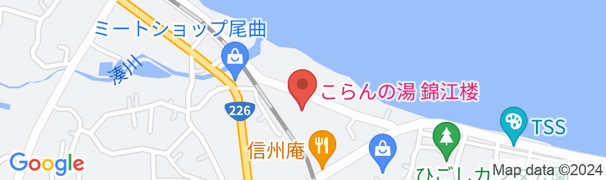指宿温泉 こらんの湯 錦江楼の地図