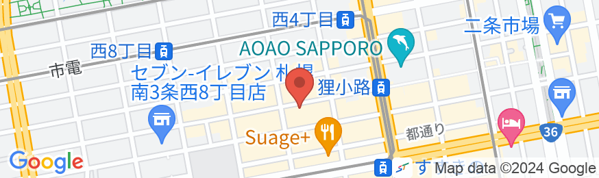 ホテルビスタ札幌[大通]の地図