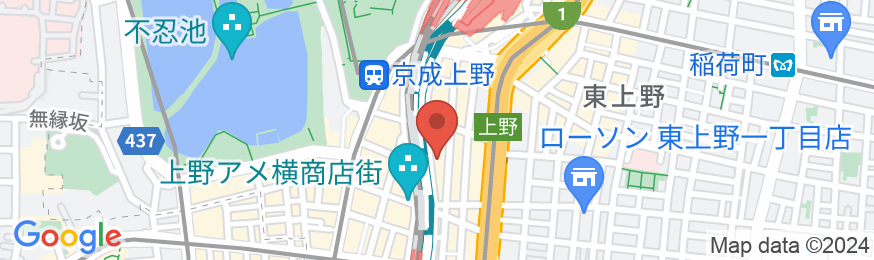 上野ステーションホステル オリエンタル 2の地図