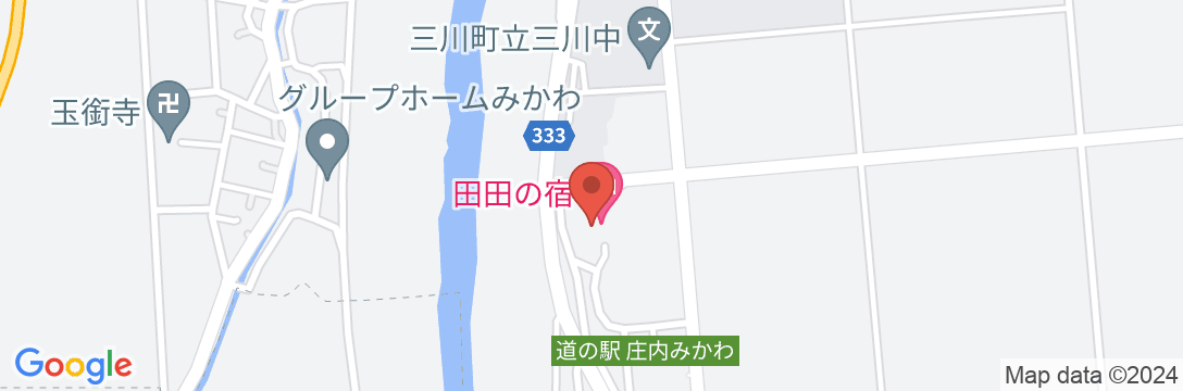 田田の宿の地図