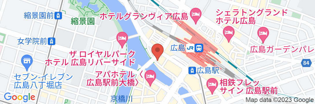 アパホテル〈広島駅前〉の地図