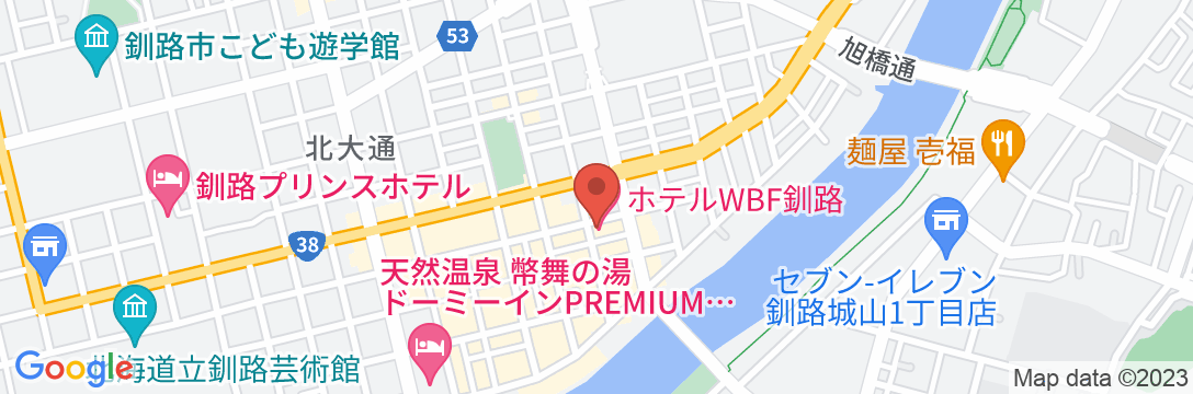 ホテルWBF釧路の地図