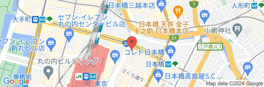 ホテル龍名館東京の地図