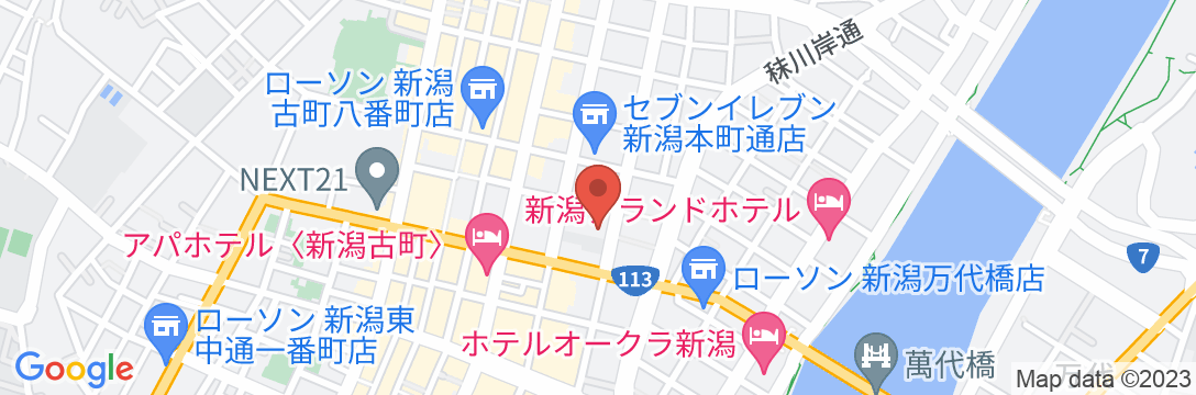 東横INN新潟古町の地図