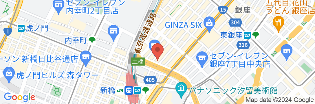 銀座グランドホテルの地図