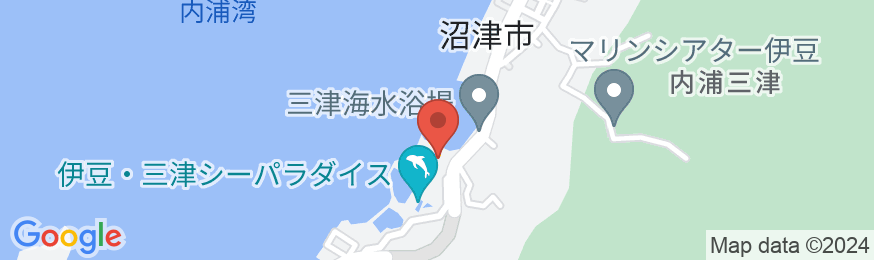 海と富士絶景の美食宿 伊豆・三津浜温泉 松濤館の地図