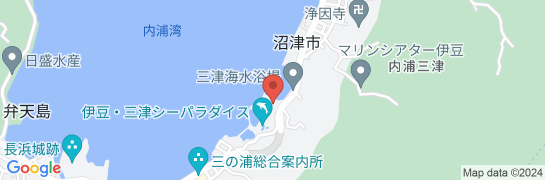 海と富士絶景の美食宿 伊豆・三津浜温泉 松濤館の地図