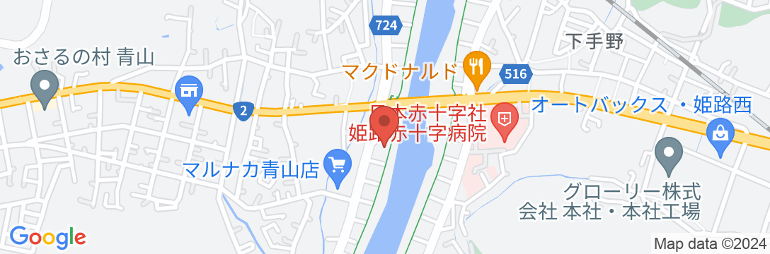 チサンイン姫路夢前橋の地図