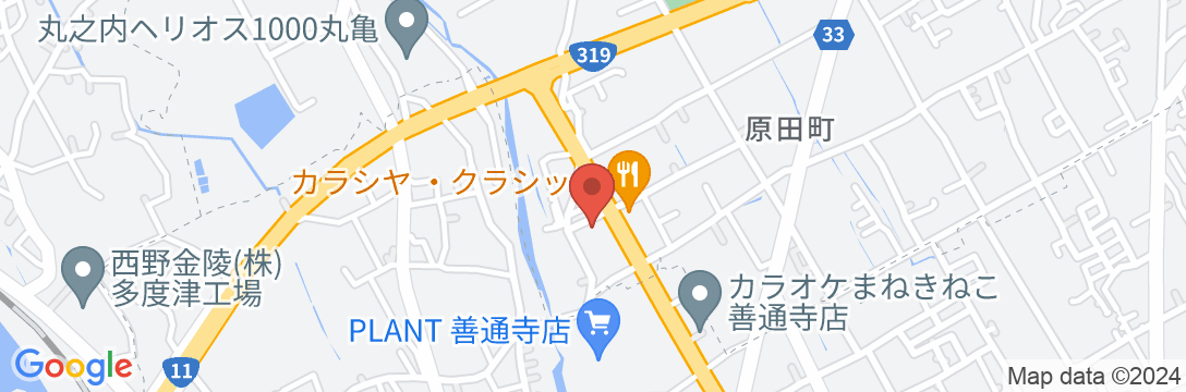 チサンイン丸亀善通寺の地図