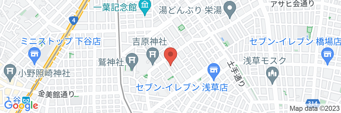 SOHO浅草の地図
