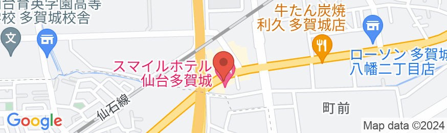 スマイルホテル仙台多賀城の地図